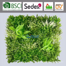 UV Protected Artificial Plant for Outdoor PE Plastic Flowers Green Wall Panel 80X80cm 51336